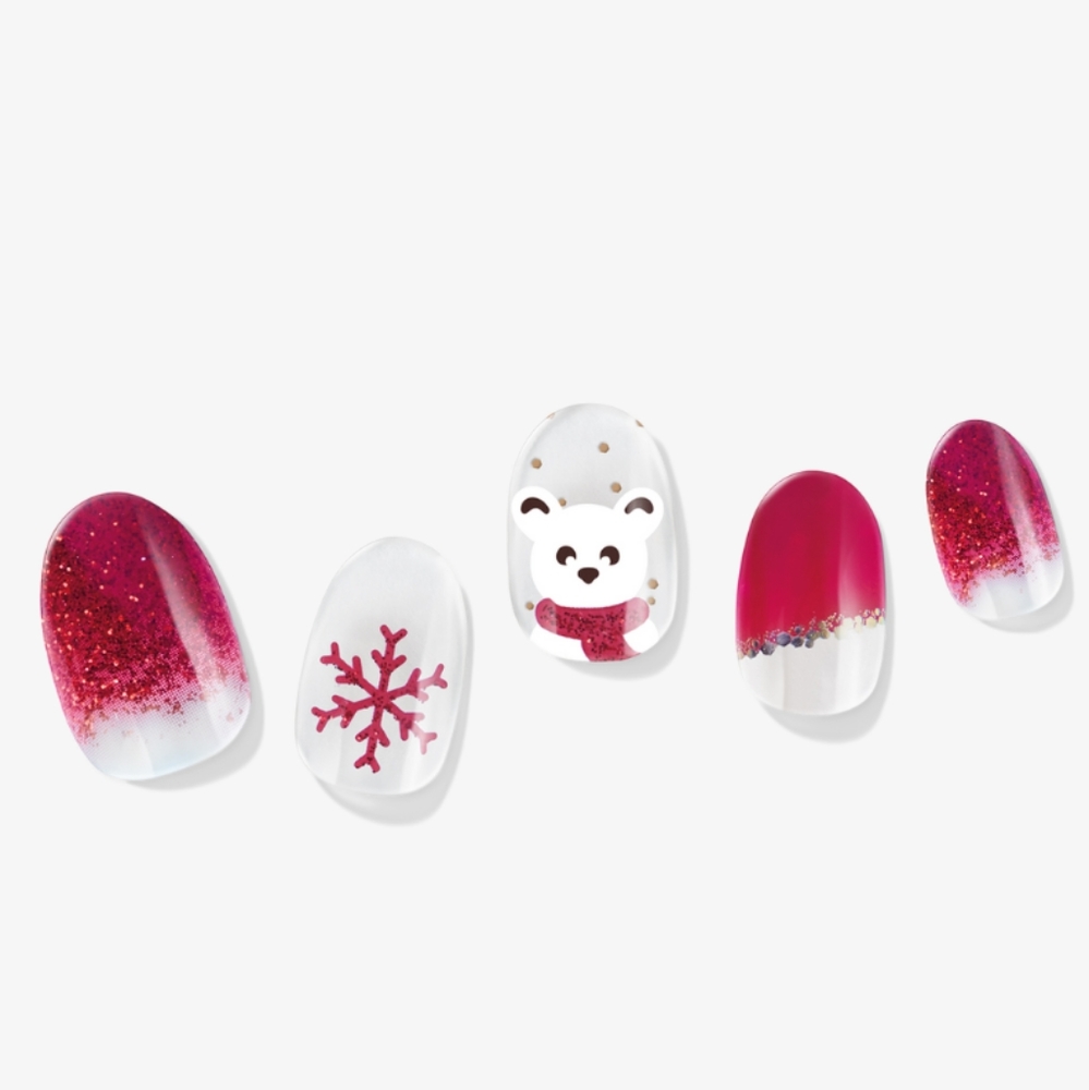 Cranberry Kringle Glaze Dashing Diva GLAZE semi-cured gel manicure Nails